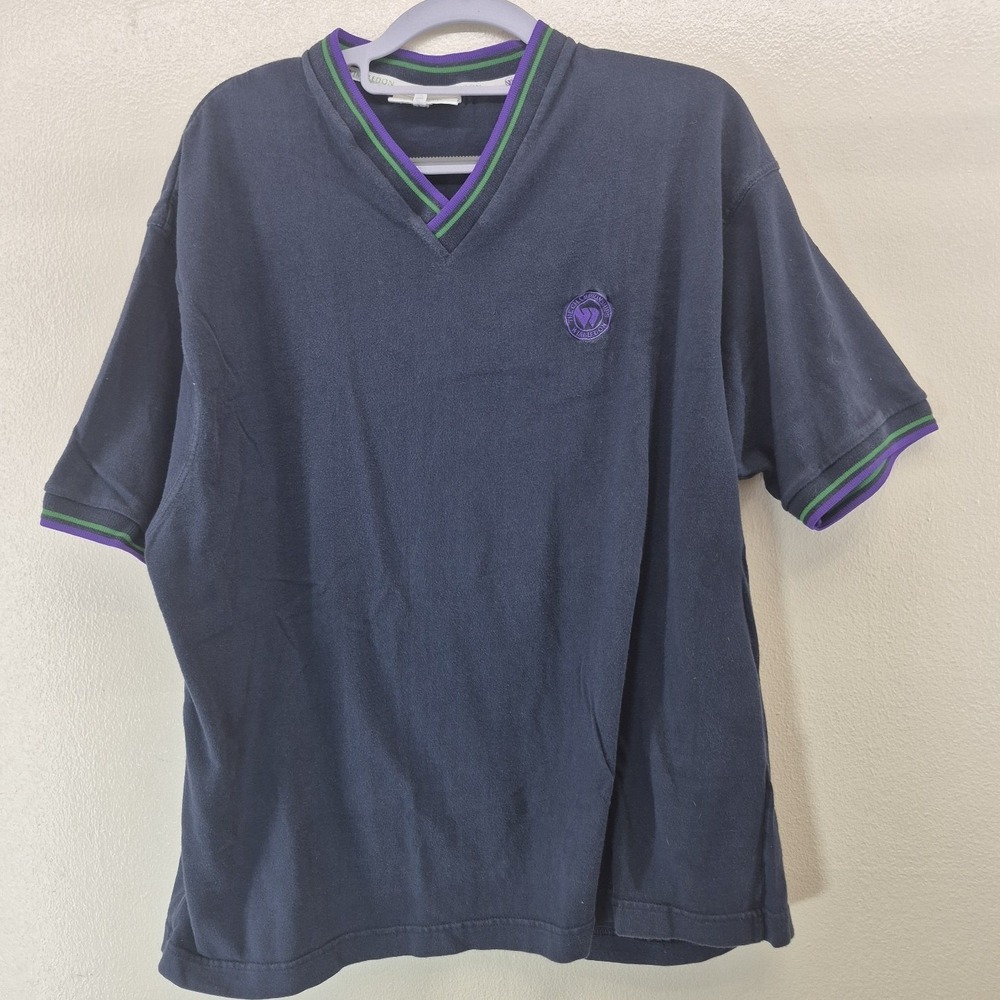 VTG Wimbledon Championship Wind Shirt Mens Large All England Lawn Tennis Club‎